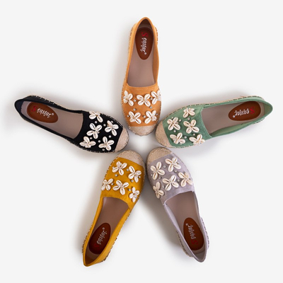 Зеленые женские эспадрильи с отделкой Izira