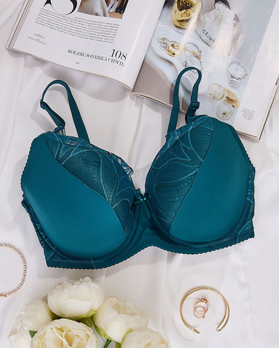 Royalfashion Женский бюстгальтер, украшенный кружевом