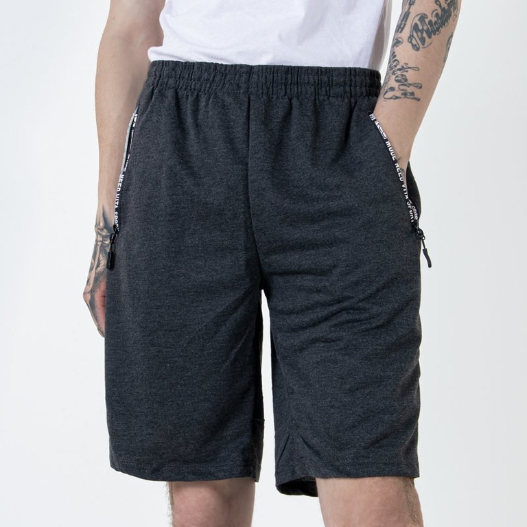 Tamsiai pilkos vyriškos sportinės kelnės su kišenėmis - drabužiai