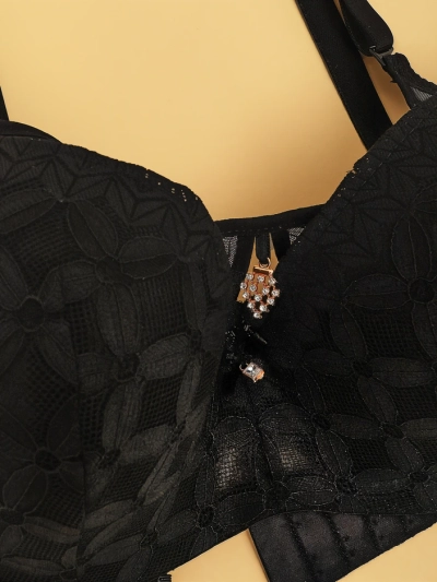 Женский бюстгальтер с мягкой чашкой Royalfashion, отделанный кружевом