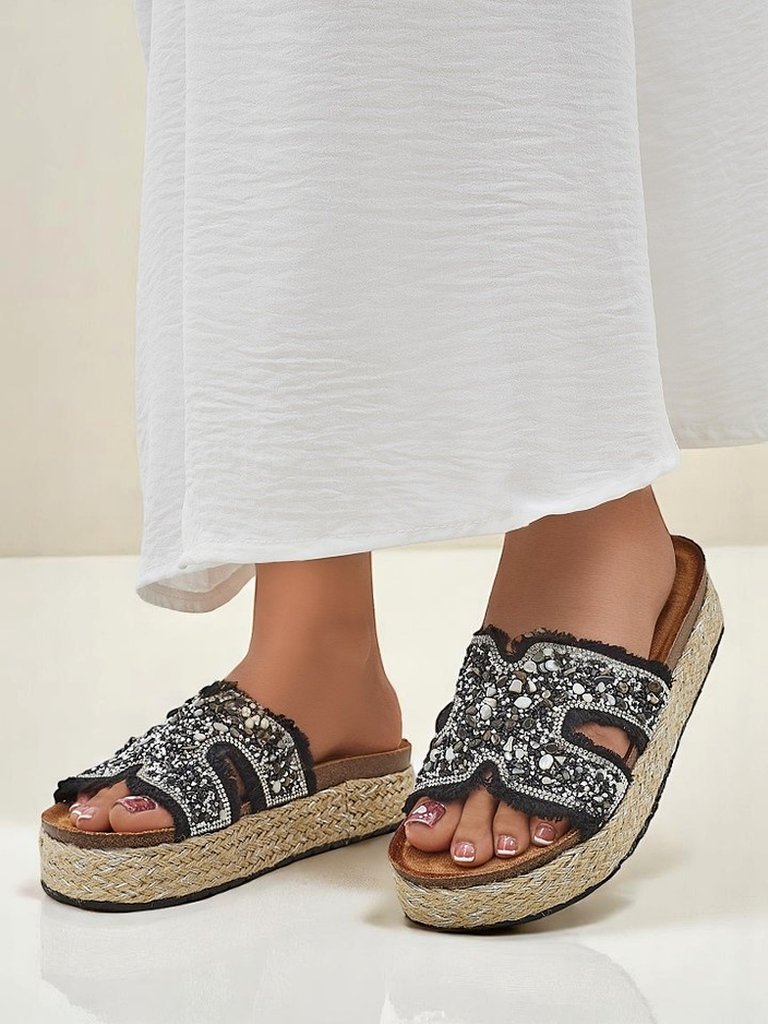 Royalfashion moteriškos šlepetės su Candy Candy papuošimais