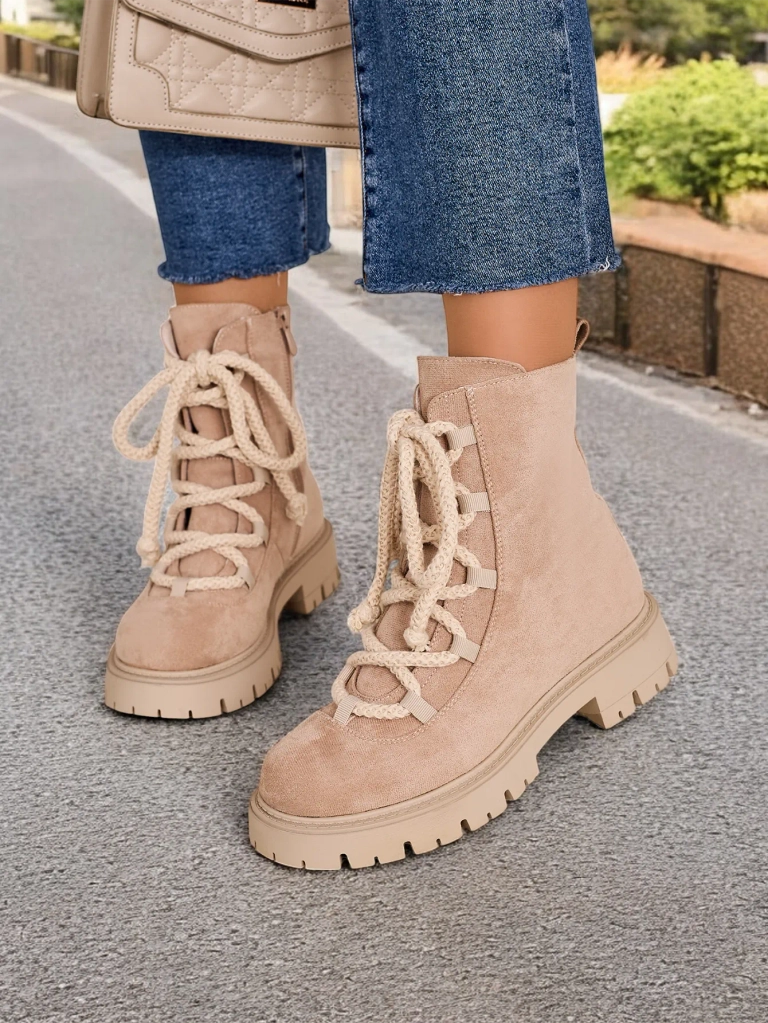 Женские ботинки на шнуровке от Royalfashion Vemioz