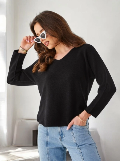 Royalfashion Вискозный тонкий женский свитер