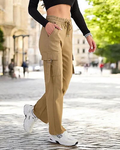 Royalfashion Женские тканевые боевые брюки