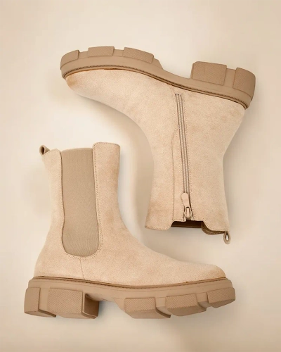 Женские ботильоны из экозамши Royalfashion Posinos