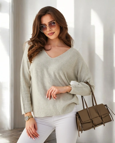 Royalfashion Moteriškas lengvas viskozės megztinis