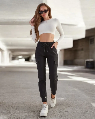 Royalfashion Женские боевые брюки из хлопковой ткани