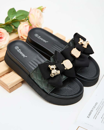 "Royalfashion" Moteriškos šlepetės "Lemini Bow"