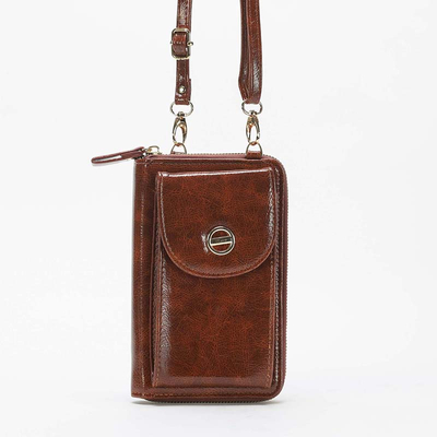 Moteriška ruda lakuota mini piniginė-piniginė - Priedai