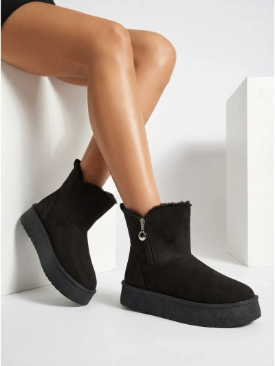 Moteriški aulinukai „Aurora“ juodi iš ekologiškos odos žiemai