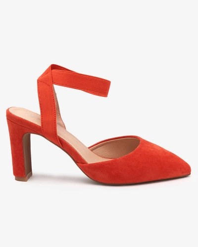 Oranžinės basutės ant stulpelio Brossi - Shoes