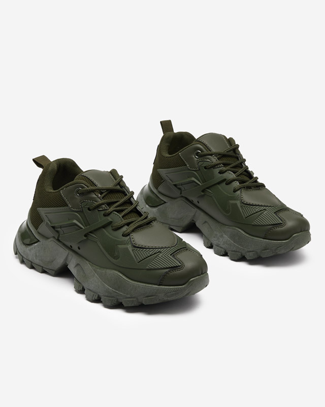 Tamsiai žali moteriški sportiniai bateliai sportbačiai Melitro - Avalynė