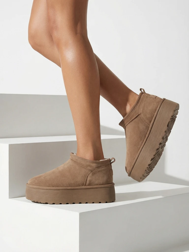 Royalfashion Moteriški trumpi batai a'la sniego batai Ozozi