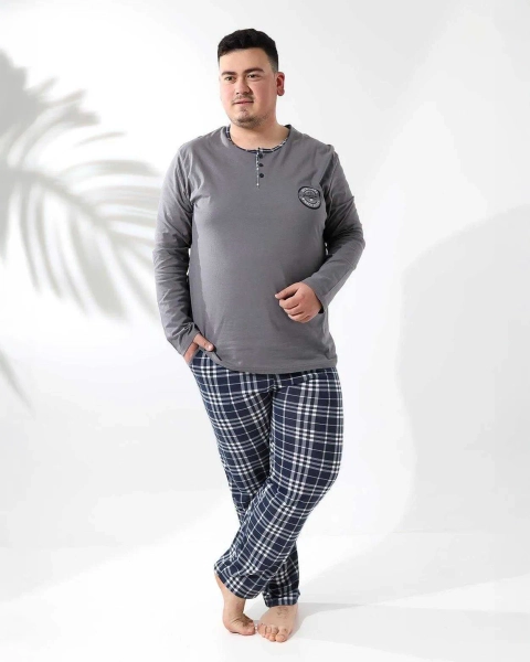 Мужские пижамы PLUS SIZE из хлопка Royalfashion