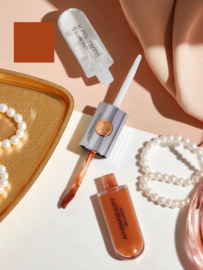 Lūpdažis ir skaidrus lūpų blizgis 2 viename Coral Crush