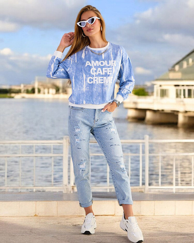 Royalfashion Женская хлопковая тонкая толстовка с принтом