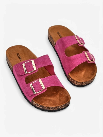 Royalfashion Moteriškos šlepetės su sagtimis Foumy