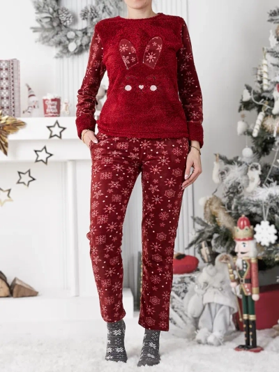 Женские пижамы Royalfashion с зайцем, флисовые