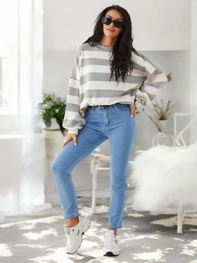 Royalfashion Medvilniniai tiesūs moterų džinsai