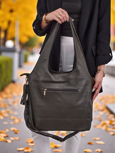 Didelė moteriška eko odos shopper tipo rankinė Crystal Haven