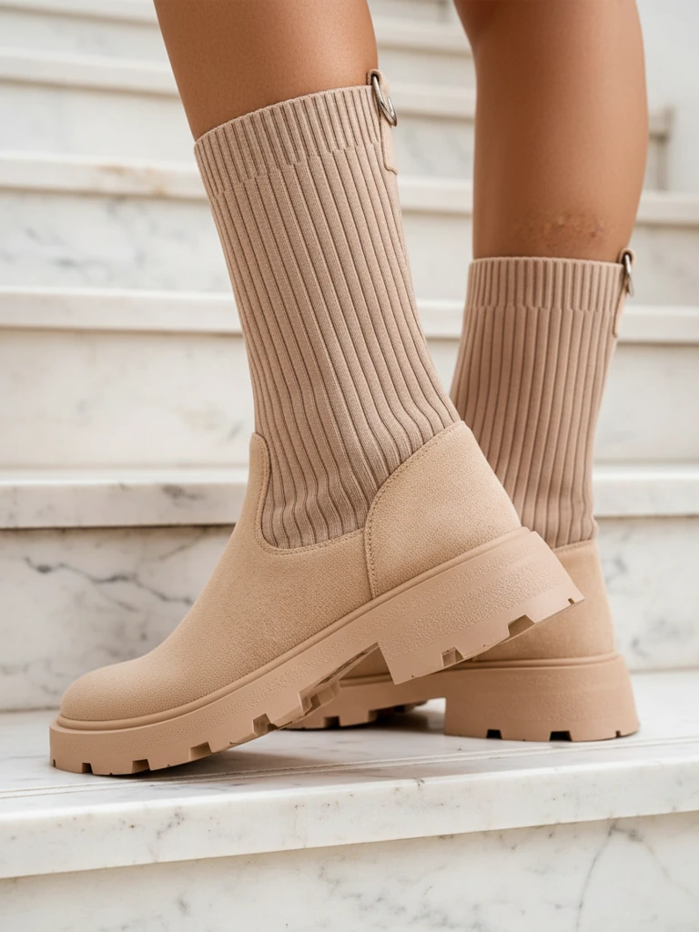 Женские сапоги без шнурков Royalfashion Derette