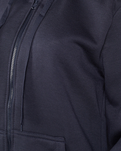 Темно-серое женское худи с капюшоном