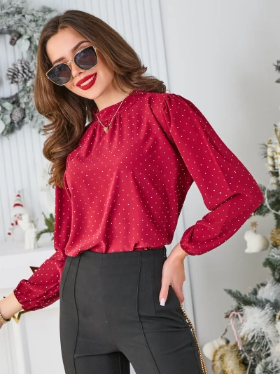 Рубашка Royalfashion для женщин с стразами