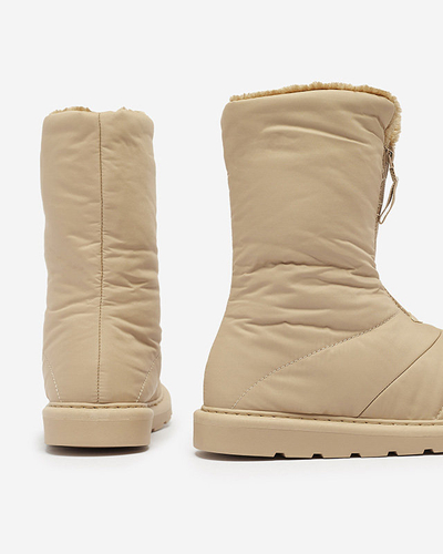 OUTLET Светло-коричневые женские сапоги а'ля сноубутсы Tirigga- Footwear