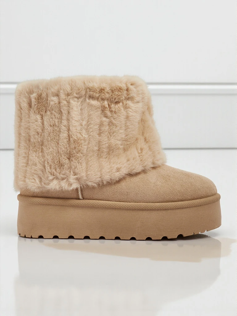 Ботинки a'la снегоходы женские с мехом Irelle