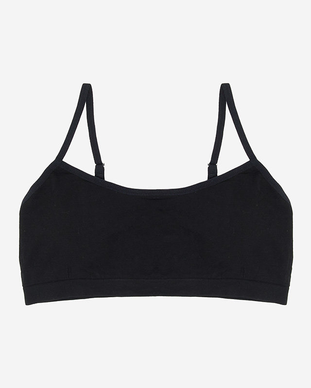 Детский спортивный бюстгальтер черного цвета - Нижнее белье
