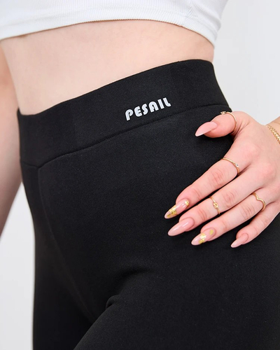 Royalfashion Черные утепленные женские леггинсы