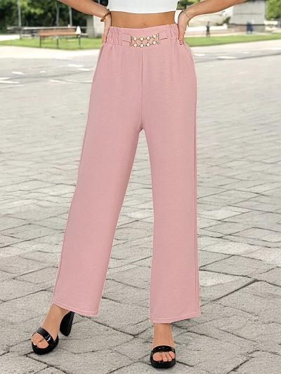 Royalfashion Moteriškos plačios kelnės
