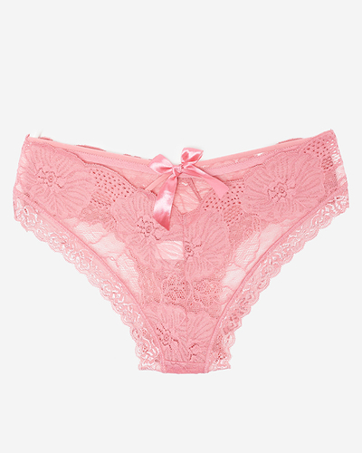 Moteriškos rožinės nėriniuotos kelnaitės - Apatiniai