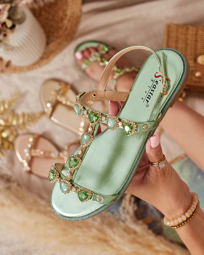 Royalfashion Женские сандалии Selina с цирконием