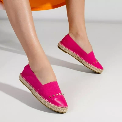 Женские эспадрильи OUTLET Fuchsia со звездами Fraus - Обувь