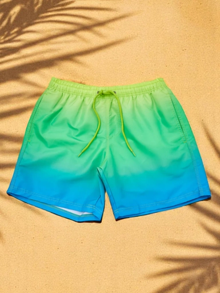 Royalfashion Drippy sportowe shorty ombre z siatką ochronną