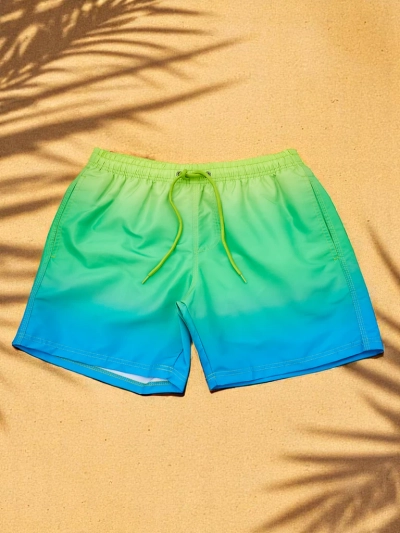 Royalfashion Drippy sportowe shorty ombre z siatką ochronną