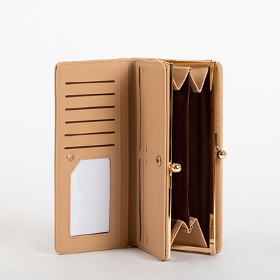 Светло-коричневый женский кошелек