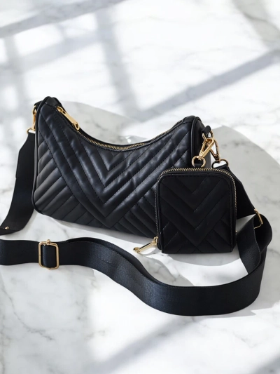 Royalfashion Небольшая женская стеганая сумочка с кошельком