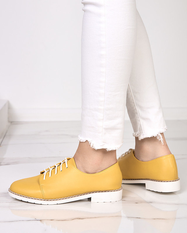 Geltoni moteriški batai Uwem- Avalynė