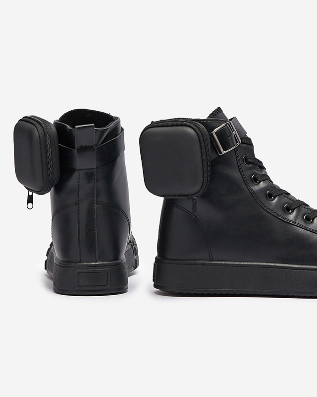 Черные женские спортивные туфли с чехлом Efiffe- Footwear