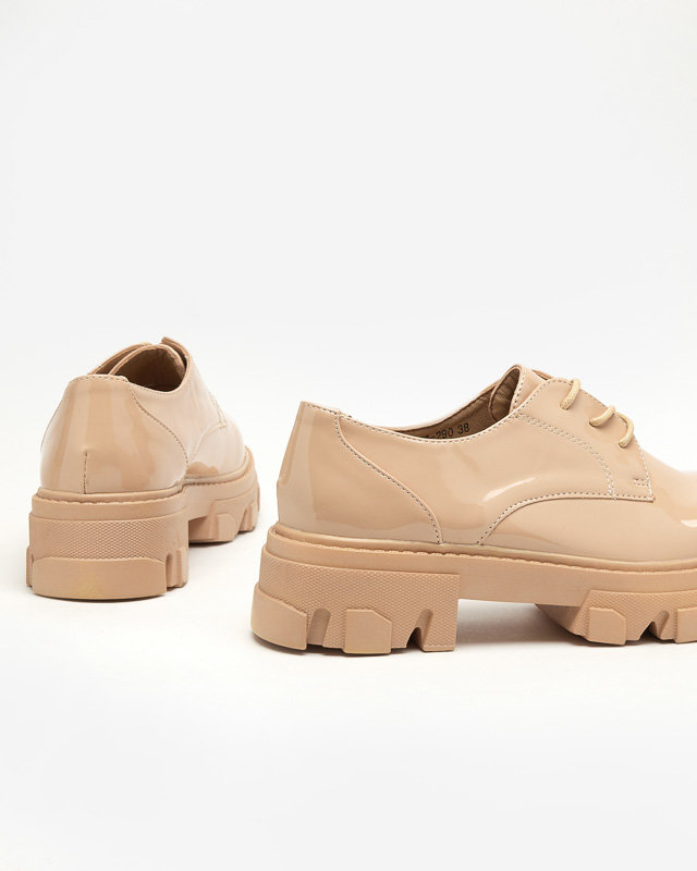 OUTLET Бежевые лакированные женские туфли Binotsi - Обувь