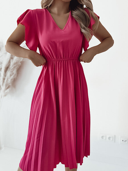 "Royalfashion" Moteriška plisuota midi suknelė