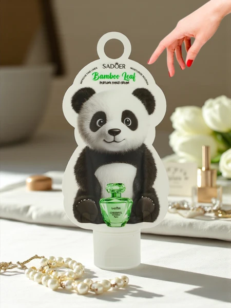 Sadoer Bamboo Leaf rankų kremas 50 ml Panda pakuotėje – Aurelia Edition
