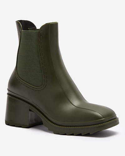 Tamsiai žali moteriški batai Caldala- Footwear