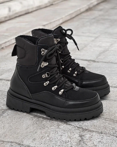 Женские зимние сапоги Royalfashion на шнуровке Sololi