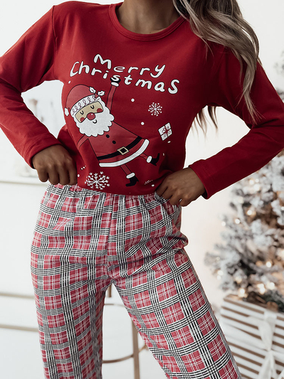 Женская пижама из двух частей Royalfashion Red Christmas