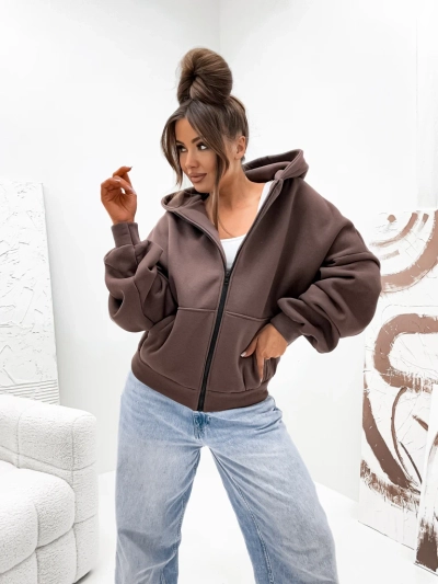 Royalfashion Женская хлопковая утепленная толстовка butterfly