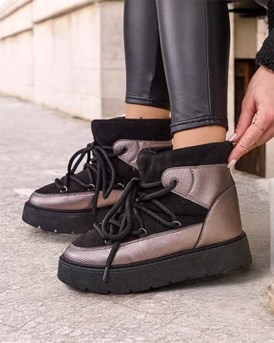 Женские ботинки на шнуровке Royalfashion Iniuc