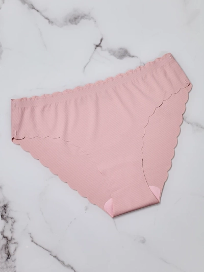 Royalfashion Женские рибанные трусики с лазерной резкой